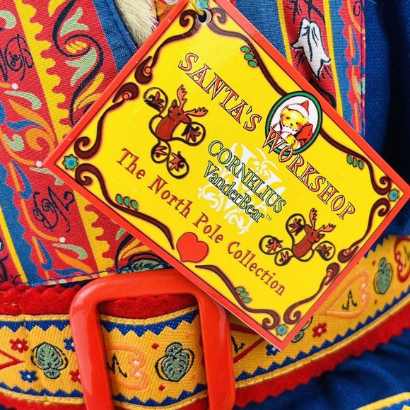 Santa's Workshop Cornelius Vanderbear Plush‎ Bear 20" North Pole NABCO 1993 Flaw - Picture 2 of 5